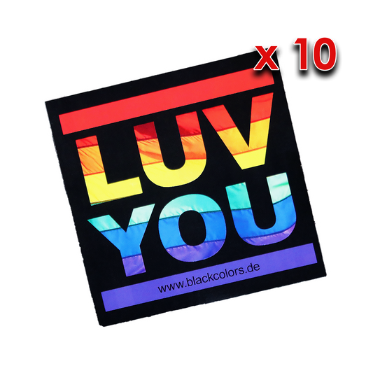 "LUVYOU"-Rainbow-Flag - Sticker