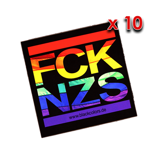 "FCKNZS"-Rainbow-Flag - Sticker