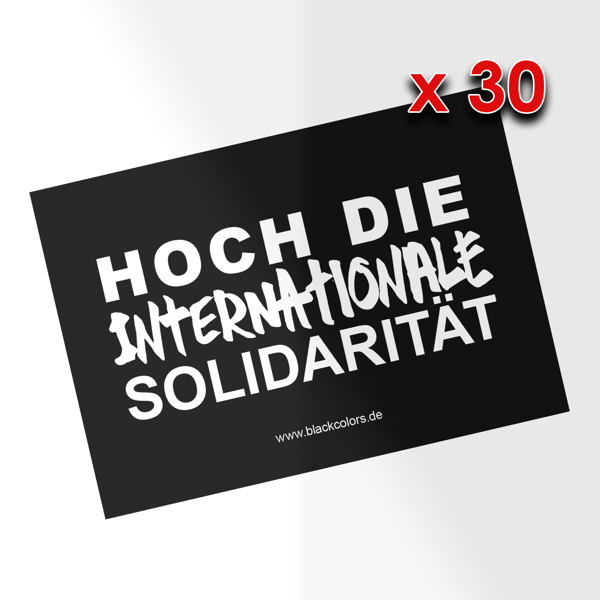 "HOCH DIE INTERNATIONALE SOLIDARITÄT" - Sticker