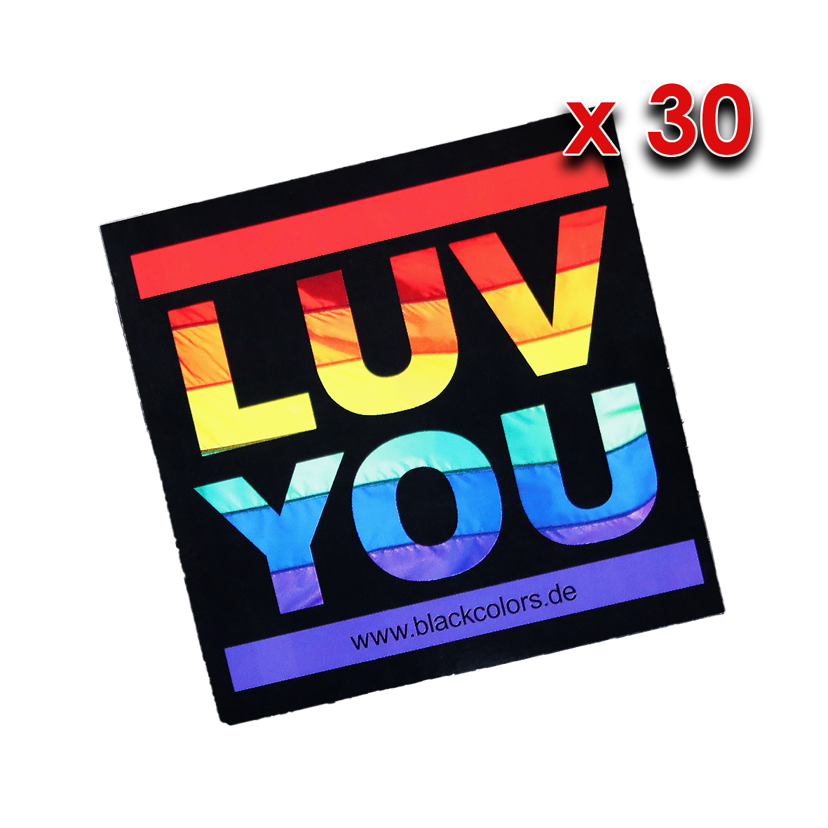 "LUVYOU"-Rainbow-Flag - Sticker