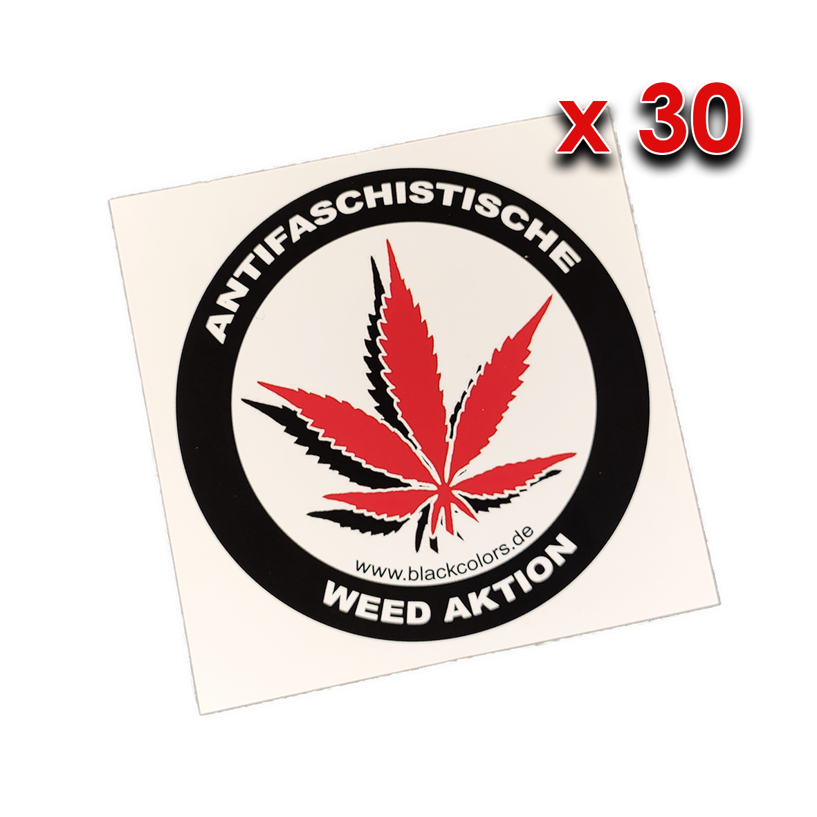 "ANTIFASCHISTISCHE WEED AKTION" - Sticker