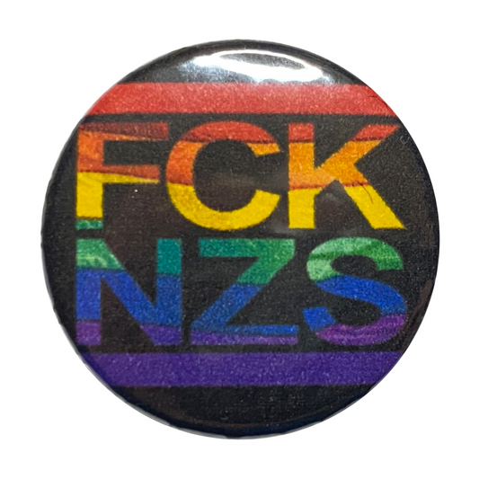 FCKNZS Rainbow Flag - Button