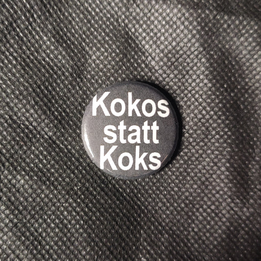 Kokos statt Koks - Button