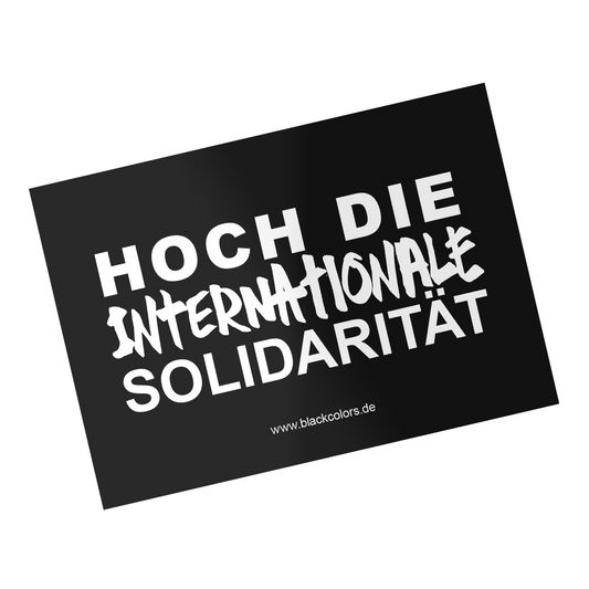 "HOCH DIE INTERNATIONALE SOLIDARITÄT" - Sticker