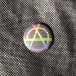 Anarchie "A" Regenbogen - 25mm Button