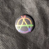 Anarchie "A" Rainbow - 25mm Magnet