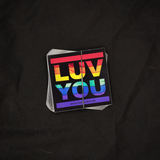 "LUVYOU"-Rainbow-Flag - Sticker