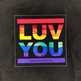 "LUVYOU"-Rainbow-Flag - Sticker