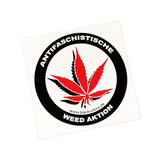 "ANTIFASCHISTISCHE WEED AKTION" - Sticker