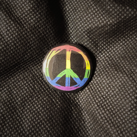 Peacezeichen Rainbow - 25mm Magnet