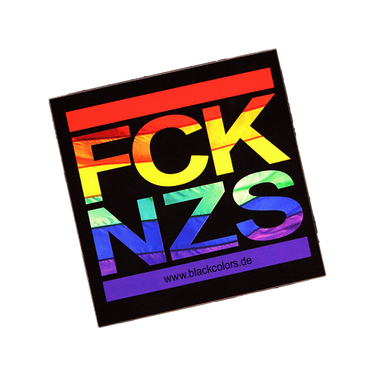 "FCKNZS"-Rainbow-Flag - Sticker